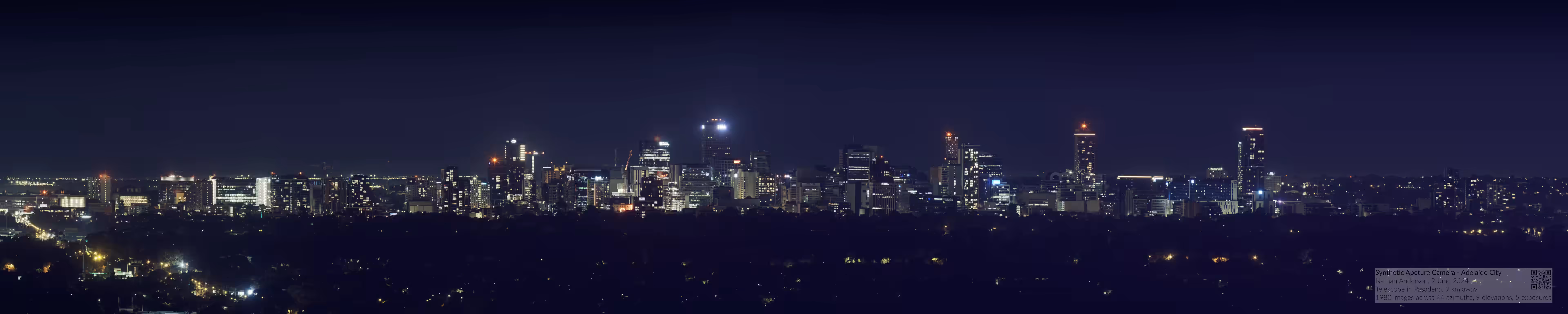 Panorama preview of Adelaide at night