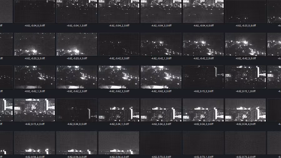 Capturing the raw image tiles for a high resolution panorama